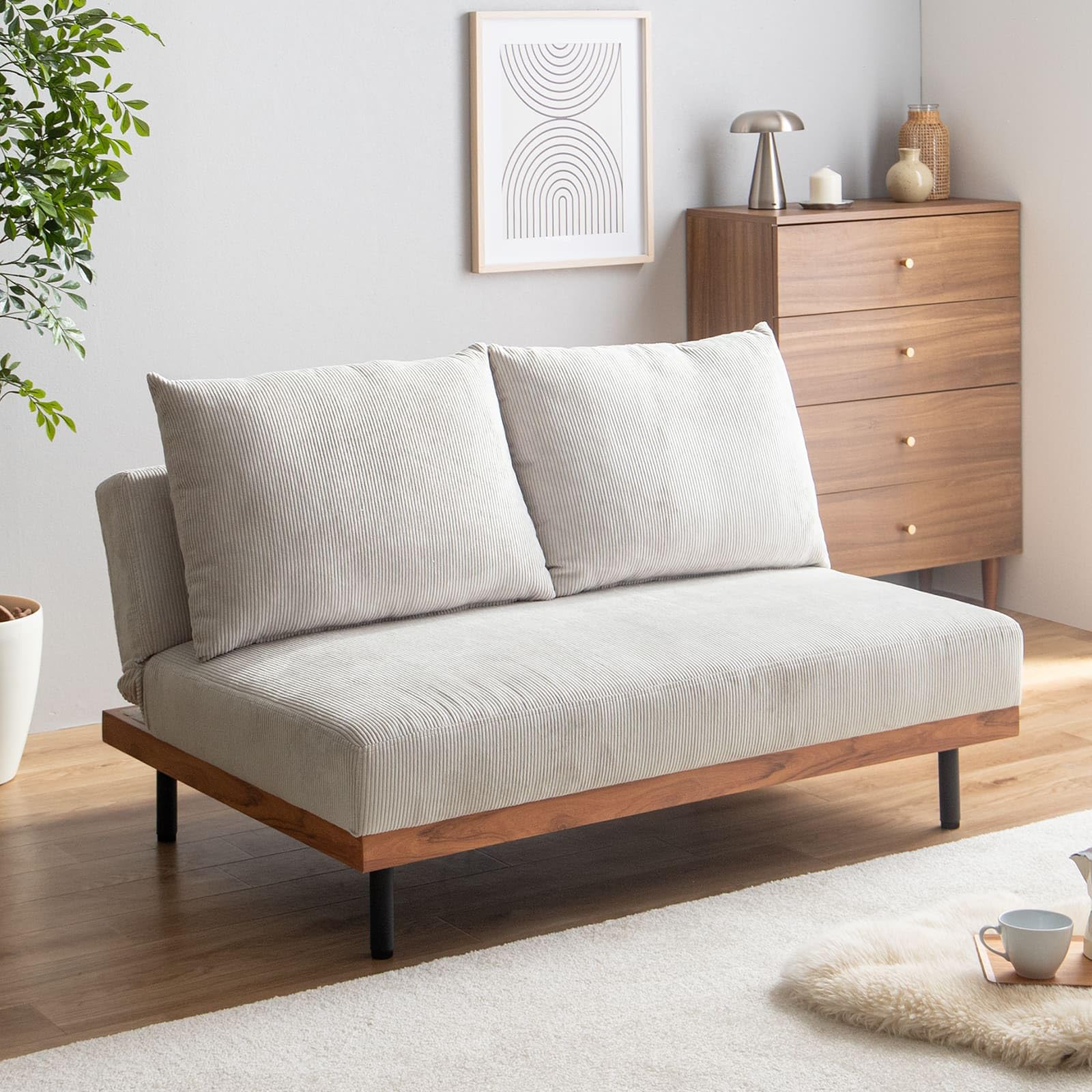 Amazon｜家具350 ソファー 2人掛け 幅120 リクライニング 3段階